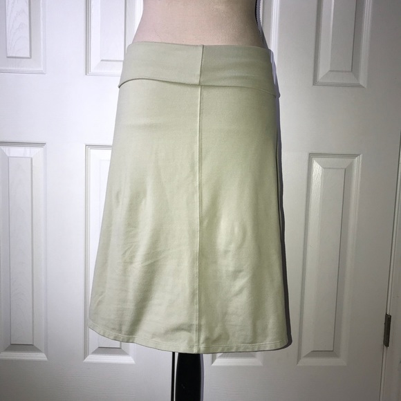 Athleta Green Fold Over Lycra A-Line Skirt S - Picture 3 of 6